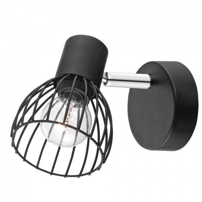 Σποτ Επίτοιχο E14 Μαύρο Fiumicino 770010 NOVA LUCE