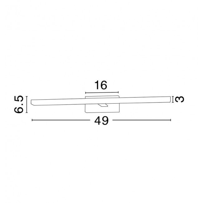 Απλίκα Μπάνιου LED 12W 3000Κ Χρώμιο IP44 Modena 787001 NOVA LUCE