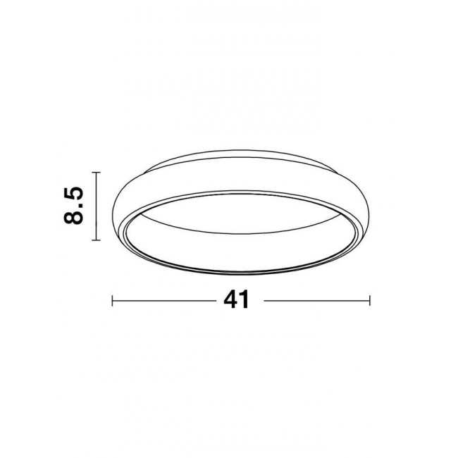 Πλαφονιέρα LED 32W 3000k Λευκό Albi 8105605 NOVA LUCE
