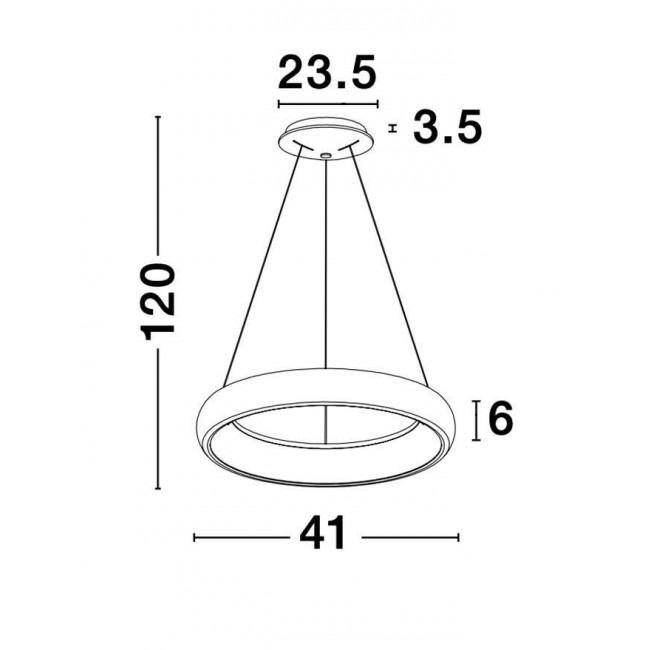 Φωτιστικό LED 32W 3000k Γκρι Albi 8105619 NOVA LUCE