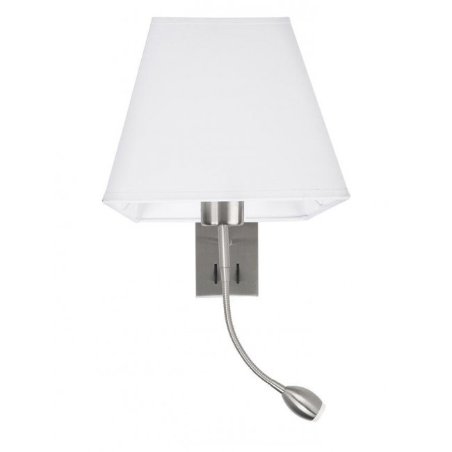 Απλίκα E27 & LED 3W Ασημί Και Λευκό Valencia 8127402 NOVA LUCE