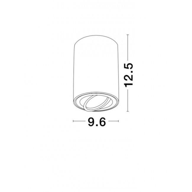 Σποτ Οροφής GU10 Μαύρο Gozzano 820002 NOVA LUCE