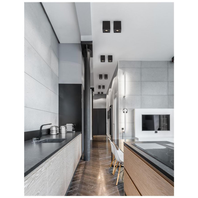 Σποτ Οροφής GU10 Μαύρο Rende 820203 NOVA LUCE