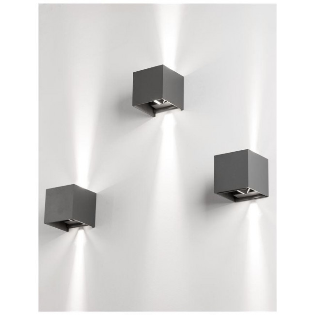 Απλίκα LED 6W 3000k Ανθρακί Como 847407 NOVA LUCE