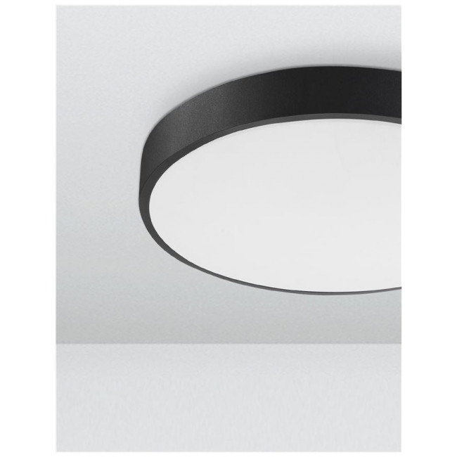 Πλαφονιέρα LED 24W 3000k Μαύρο Hadon 9001531 NOVA LUCE