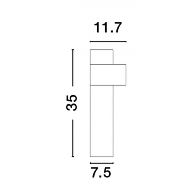 Φωτιστικό Κολώνα LED 7.6W 3000k Μαύρο Aduro 9002871 NOVA LUCE