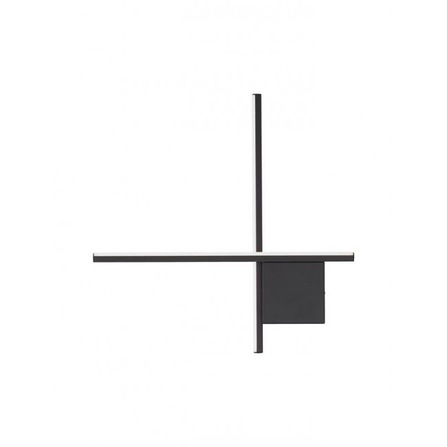 Απλίκα LED 15W 3000k Μαύρο Cross 9006084 NOVA LUCE