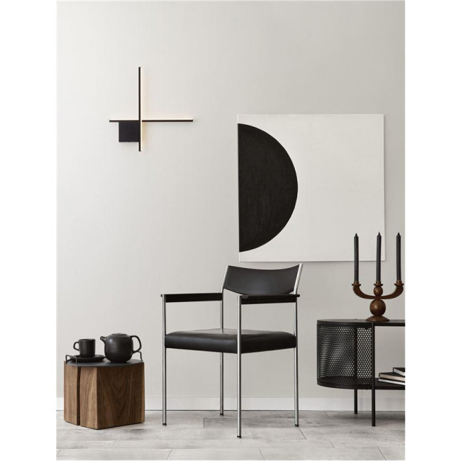 Απλίκα LED 15W 3000k Μαύρο Cross 9006084 NOVA LUCE