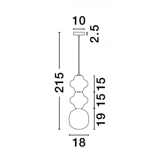 Φωτιστικό Μονόφωτο E14 Πράσινο Και Λευκό Chic 9009112 NOVA LUCE