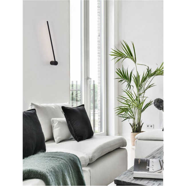 Απλίκα LED 18W 3000k Μαύρο Synthesi 9009322 NOVA LUCE