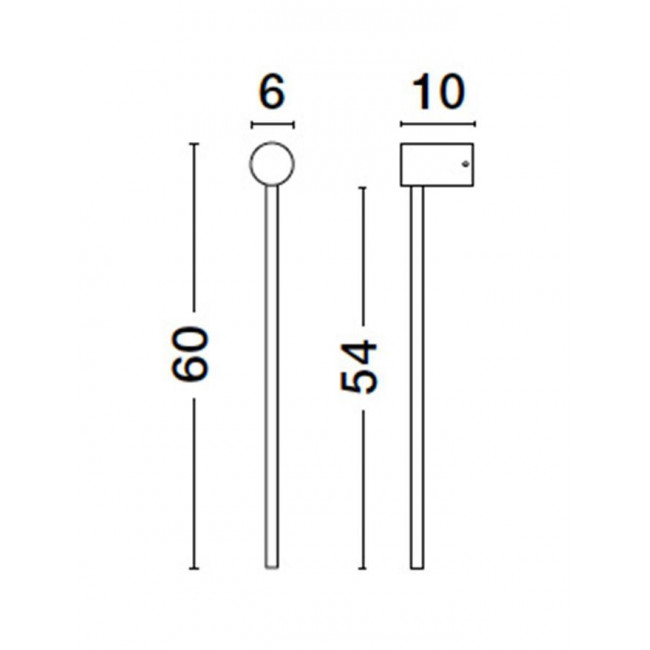 Απλίκα LED 18W 3000k Μαύρο Synthesi 9009322 NOVA LUCE