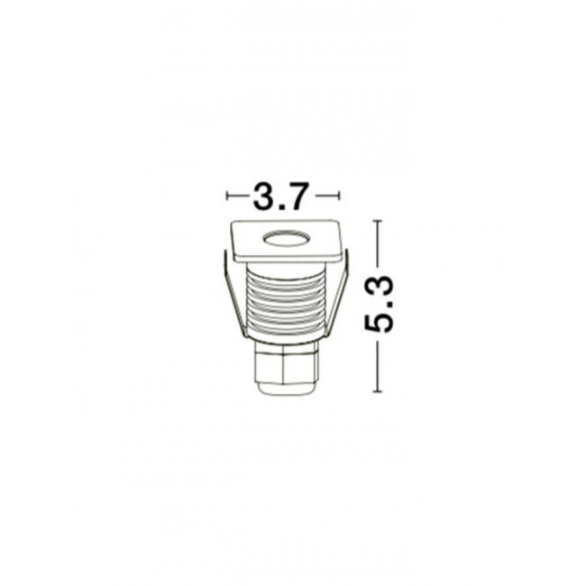 Σπότ Χωνευτό LED 1W 3000k Νίκελ Bang 9019213 NOVA LUCE