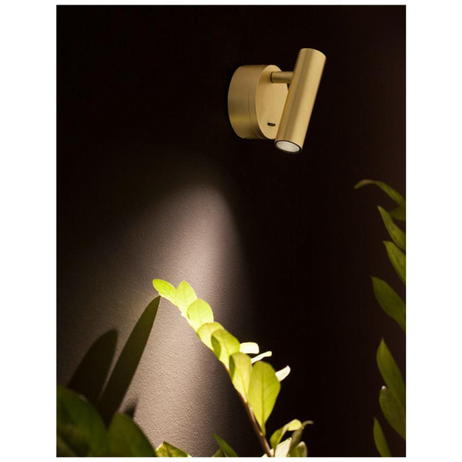 Σποτ Επίτοιχο LED 3W 3000k Χρυσό Clip 9030203 NOVA LUCE