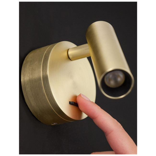 Σποτ Επίτοιχο LED 3W 3000k Χρυσό Clip 9030203 NOVA LUCE