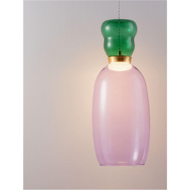 Φωτιστικό LED 9W 3000k Μωβ Και Πράσινο Pluma 9030544 NOVA LUCE