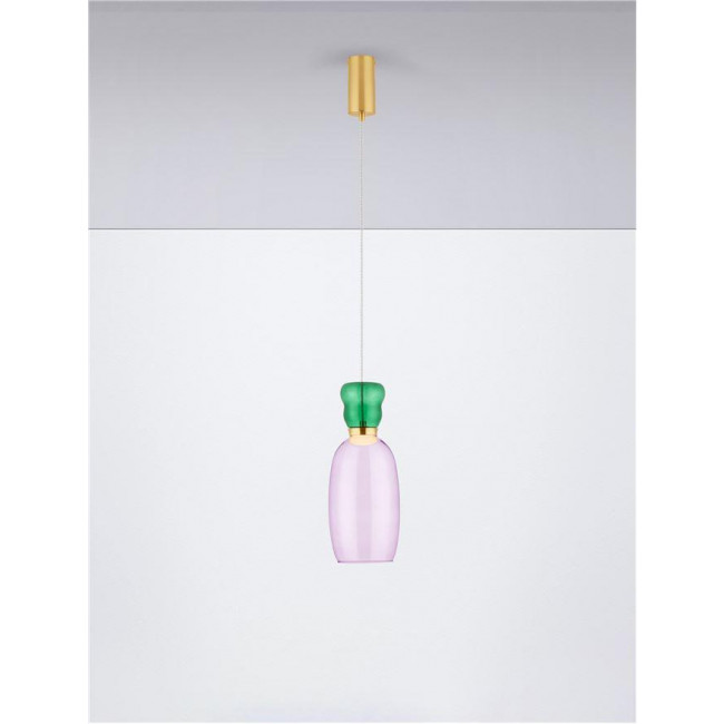 Φωτιστικό LED 9W 3000k Μωβ Και Πράσινο Pluma 9030544 NOVA LUCE