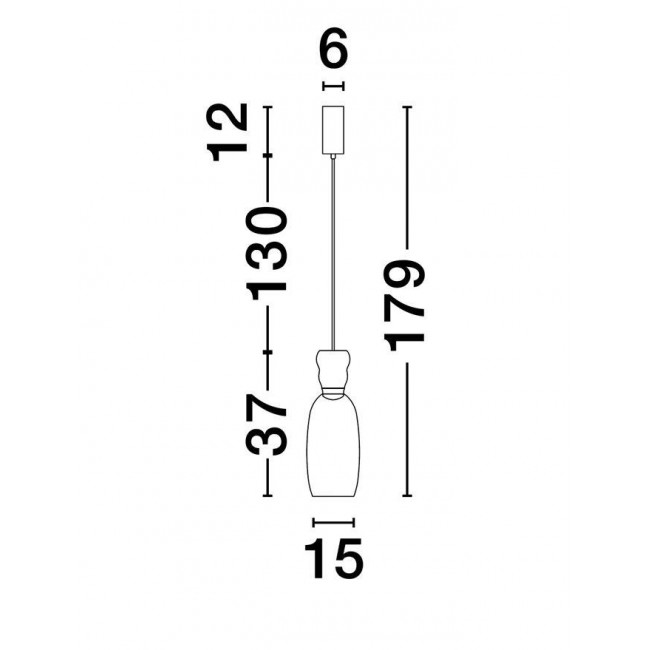 Φωτιστικό LED 9W 3000k Μωβ Και Πράσινο Pluma 9030544 NOVA LUCE