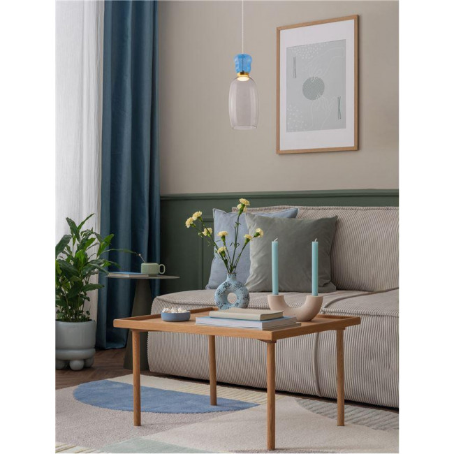 Φωτιστικό LED 9W 3000k Χρυσό Και Μπλε Pluma 9030547 NOVA LUCE