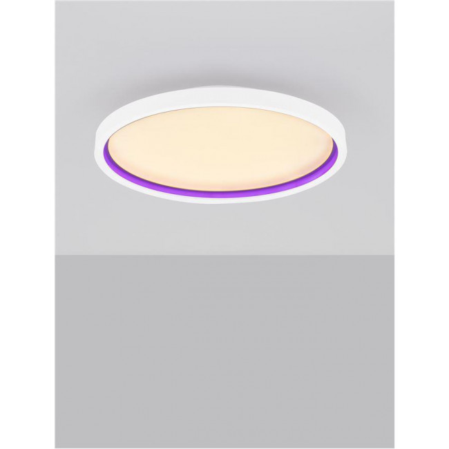 Πλαφονιέρα LED 30W RGB+W Λευκό Chet 9030653 NOVA LUCE