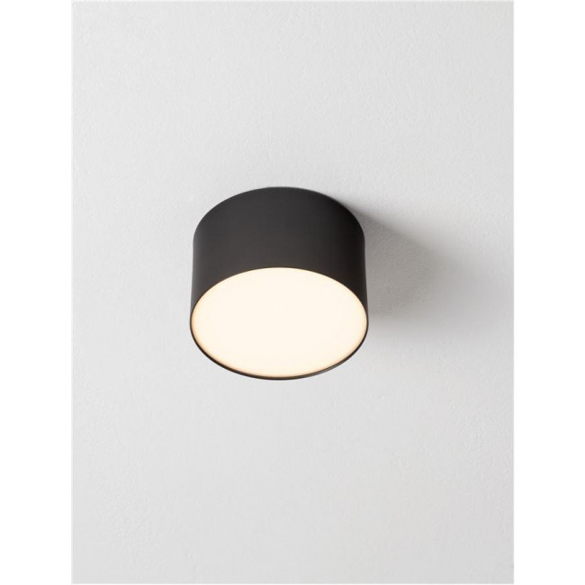 Πλαφονιέρα LED 10W 3000k Μαύρο Luldo 9030726 NOVA LUCE