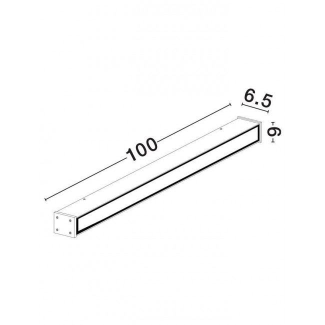 Απλίκα LED 36W 3000k Μαύρο Nova 9030944 NOVA LUCE