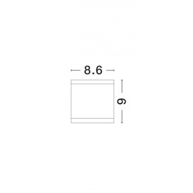 Σποτ Οροφής GU10 Λευκό Cerise 9040022 NOVA LUCE