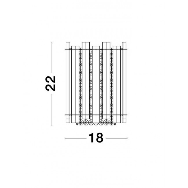 Απλίκα G9 Χρώμιο Και Κρύσταλλο Element 9046500 NOVA LUCE