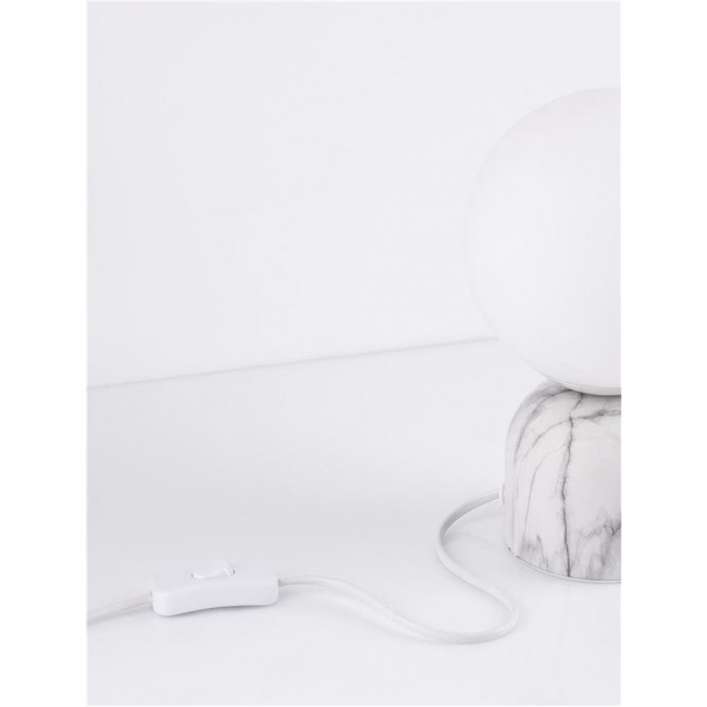 Πορτατίφ E14 Λευκό Μάρμαρο Kenio 9050164 NOVA LUCE