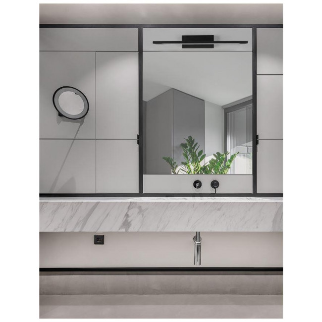 Απλίκα Μπάνιου LED 12W 3000k Μαύρο Mondrian 9053122 NOVA LUCE