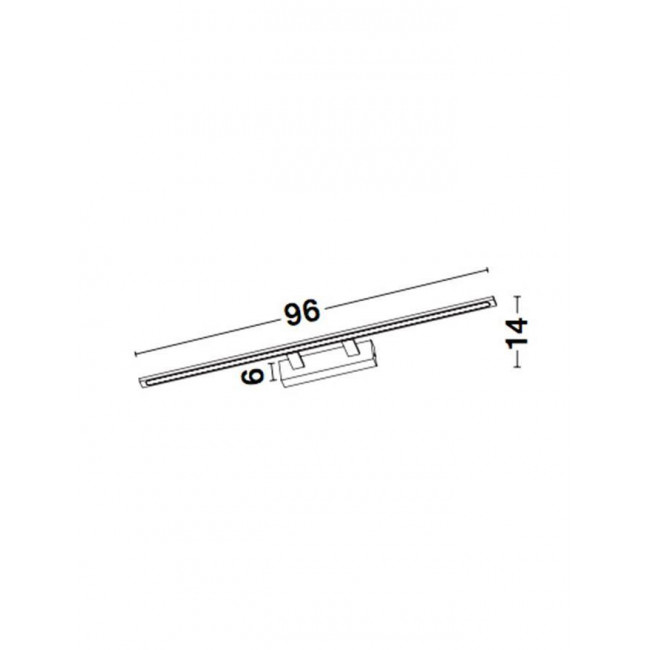 Απλίκα Μπάνιου LED 30W 3000k Μαύρο Livia 9053302 NOVA LUCE