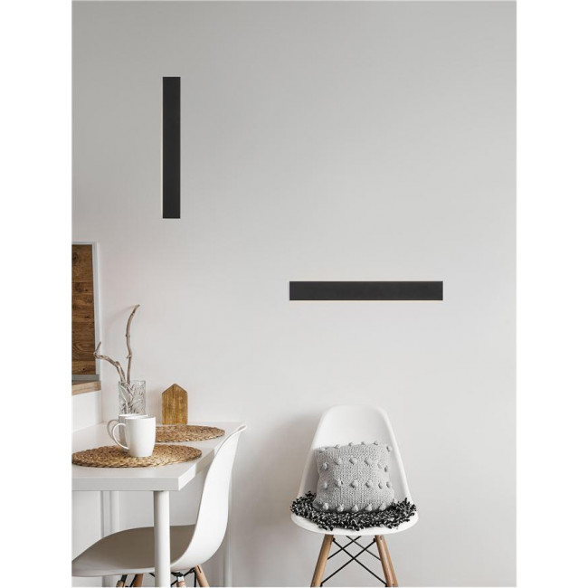 Απλίκα LED 22W 3000k Μαύρο Seline 9060613 NOVA LUCE
