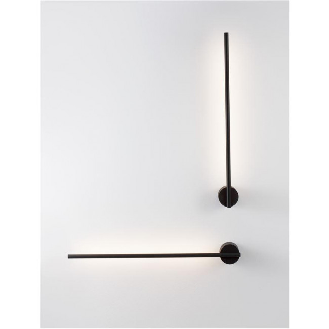 Απλίκα LED 10W 3000k Μαύρο Aden 9081800 NOVA LUCE