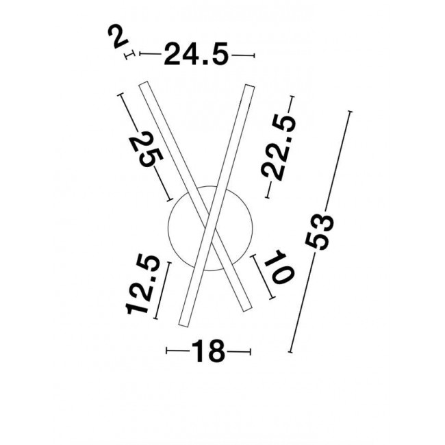 Απλίκα LED 18W 3000k Λευκό Reslin 9100201 NOVA LUCE