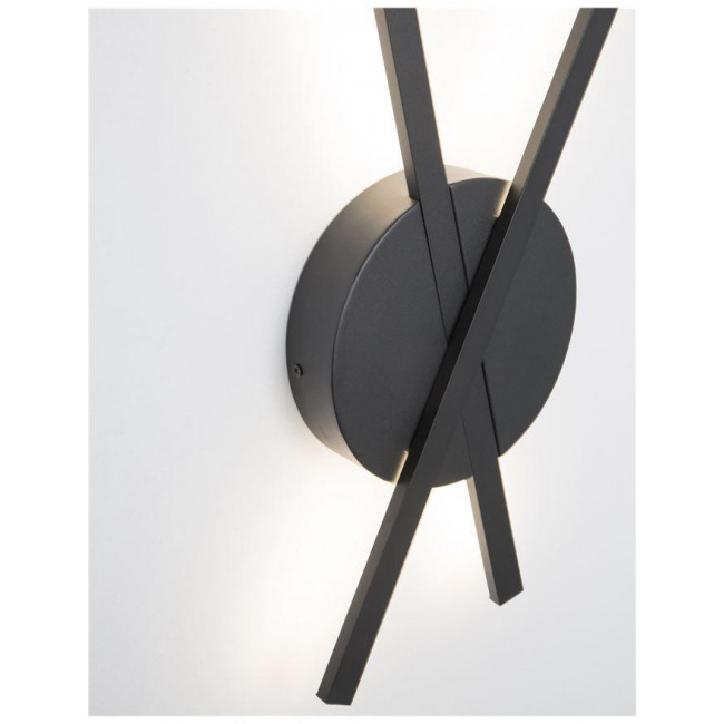 Απλίκα LED 18W 3000k Μαύρο Reslin 9100202 NOVA LUCE