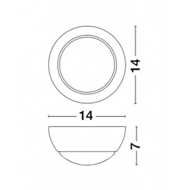 Απλίκα LED 5W 3000k Λευκό Odin 910161 NOVA LUCE