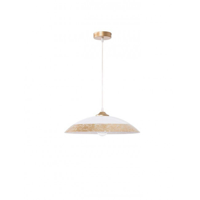 Φωτιστικό Μονόφωτο E27 Λευκό Και Χρυσό Benito 9112141 NOVA LUCE