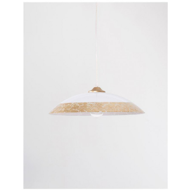 Φωτιστικό Μονόφωτο E27 Λευκό Και Χρυσό Benito 9112141 NOVA LUCE