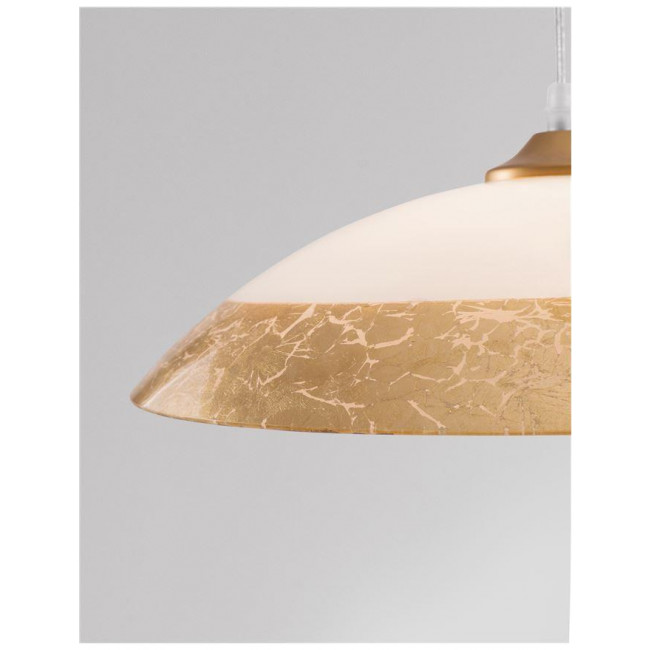 Φωτιστικό Μονόφωτο E27 Λευκό Και Χρυσό Benito 9112141 NOVA LUCE