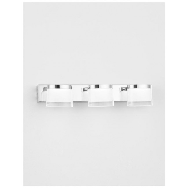 Απλίκα Μπάνιου LED 15W 3000k Χρώμιο Sabia 9122331 NOVA LUCE