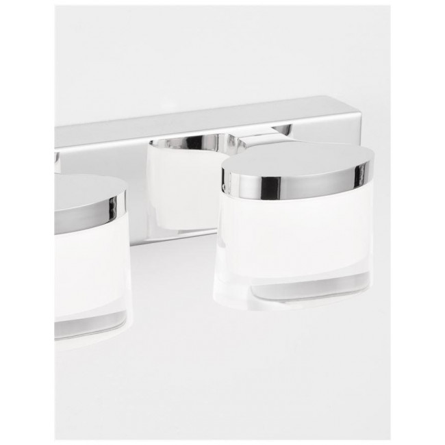 Απλίκα Μπάνιου LED 15W 3000k Χρώμιο Sabia 9122331 NOVA LUCE