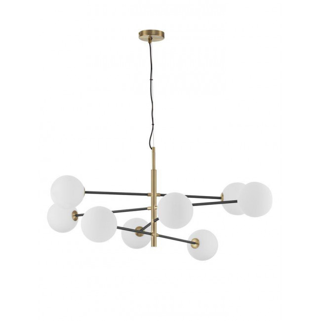 Φωτιστικό Οχτάφωτο G9 Μαύρο Και Χρυσό Vitra 9143308 NOVA LUCE