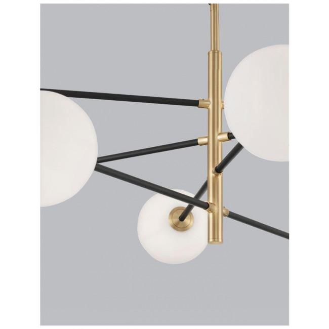 Φωτιστικό Οχτάφωτο G9 Μαύρο Και Χρυσό Vitra 9143308 NOVA LUCE