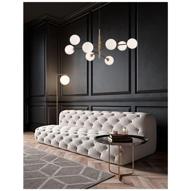 Φωτιστικό Οχτάφωτο G9 Μαύρο Και Χρυσό Vitra 9143308 NOVA LUCE