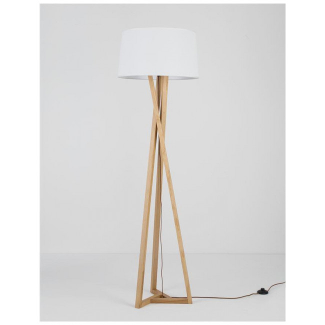 Φωτιστικό Δαπέδου Ε27 Φυσικό Και Λευκό Salino 9145071 NOVA LUCE