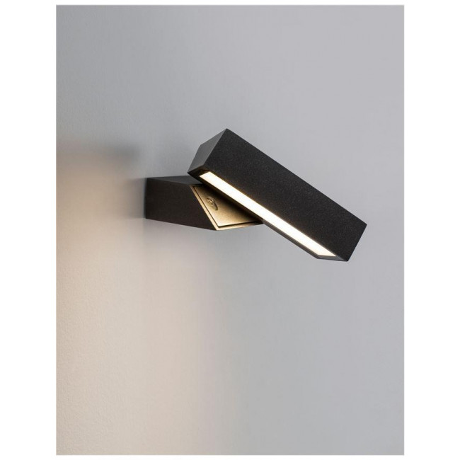 Απλίκα LED 10W 3000k Ανθρακί Brin 9160101 NOVA LUCE