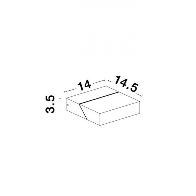Απλίκα LED 10W 3000k Ανθρακί Brin 9160101 NOVA LUCE
