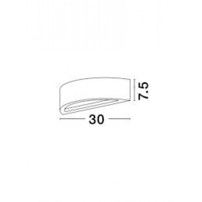 Απλίκα E14 Λευκός Γύψος Up-Down Sandro 9162445 NOVA LUCE