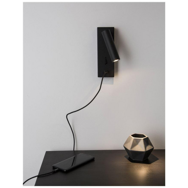 Σποτ Επίτοιχο LED 3W 3000k Λευκό Με USB Fuse 9170102 NOVA LUCE