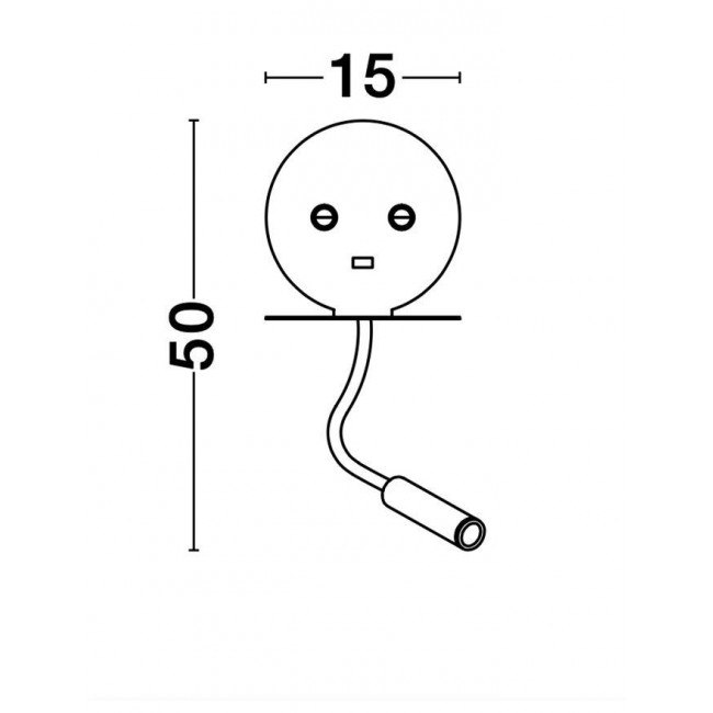 Απλίκα LED 9W 3000k Λευκό Με USB Eclip 9173281 NOVA LUCE