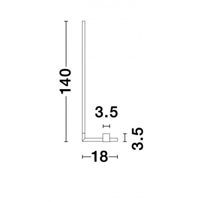 Φωτιστικό Δαπέδου LED 17.3W 3000k Χρυσό 9180726 NOVA LUCE